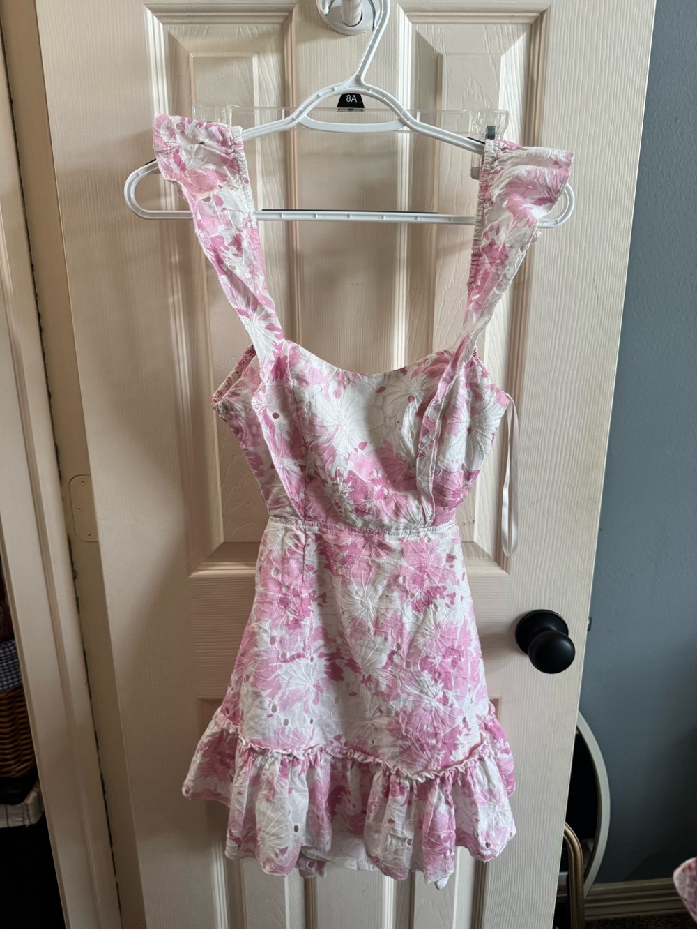 Hello Molly Pink and White Floral Mini Dress